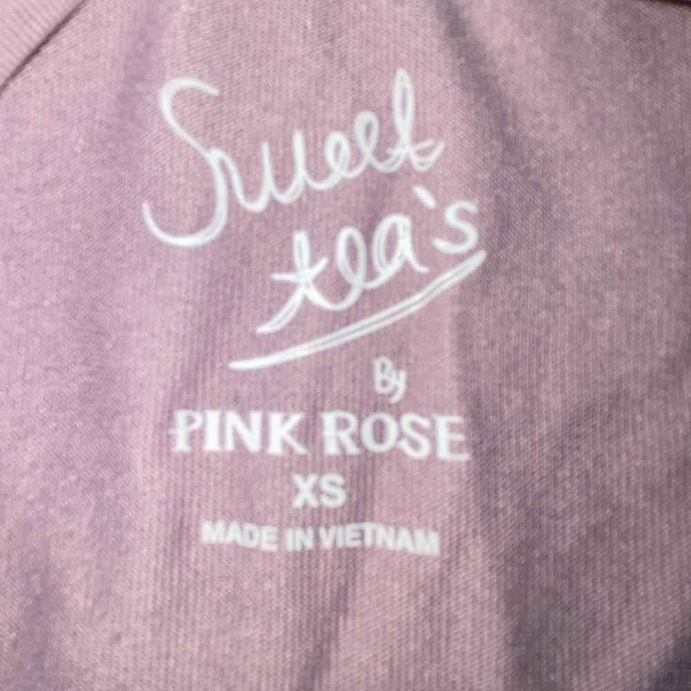 womens xs purple dress shirt brand : sweat tea's by pink rose